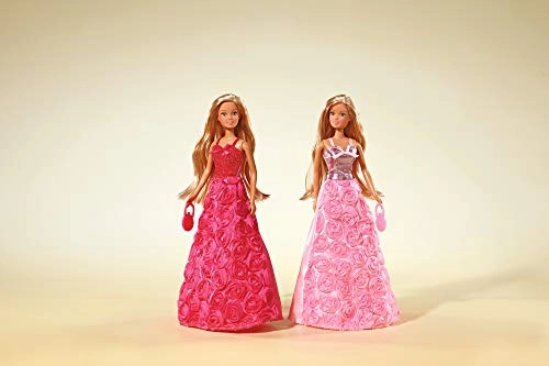 Steffi Love Princess Gala Fashion Doll - 29 cm Rose-embroidered dress Ages 3+