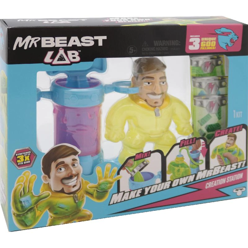 MrBeast Lab Heroes of Goo Jit Zu Creation Station - 5 Years and Above Hazmat Jimmy