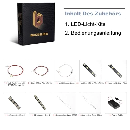 LED Light Set - Compatible with 40809 Festive Gingerbread House Battery Powered