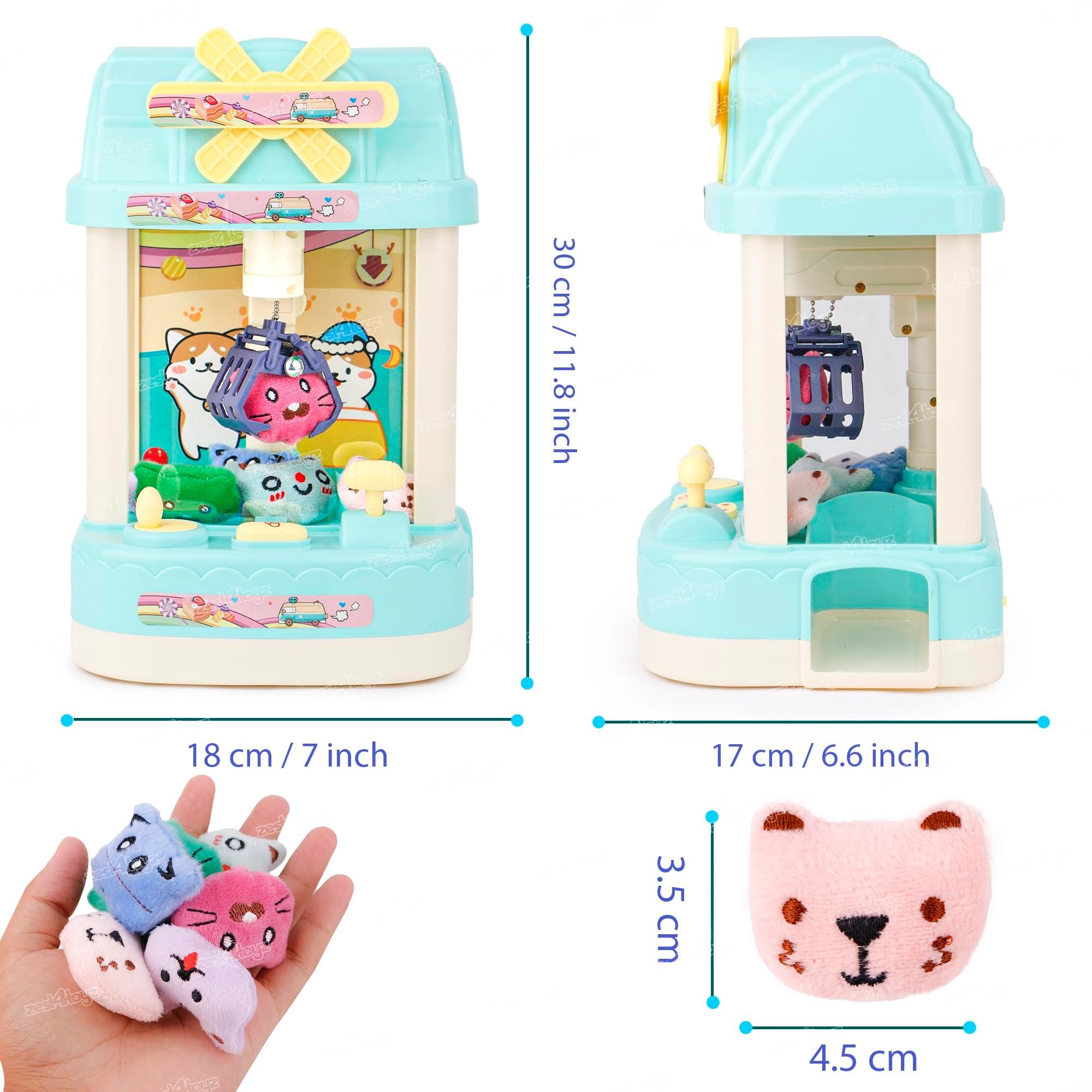 zest 4 toyz Claw Machine Fantasy - 3 years+