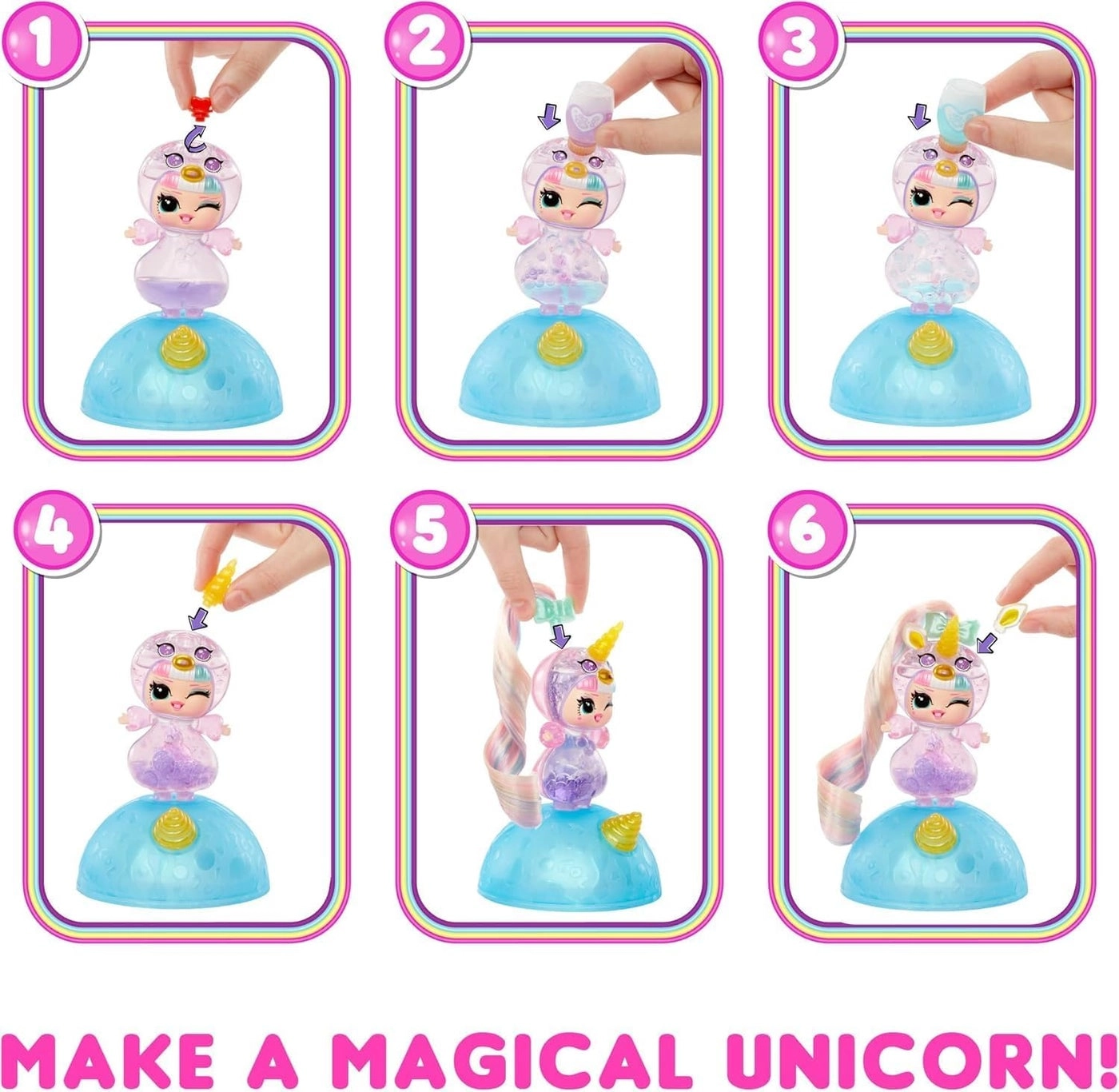 Unicorns Tots - 1 Doll Lava Lamp Experience Ages 4+