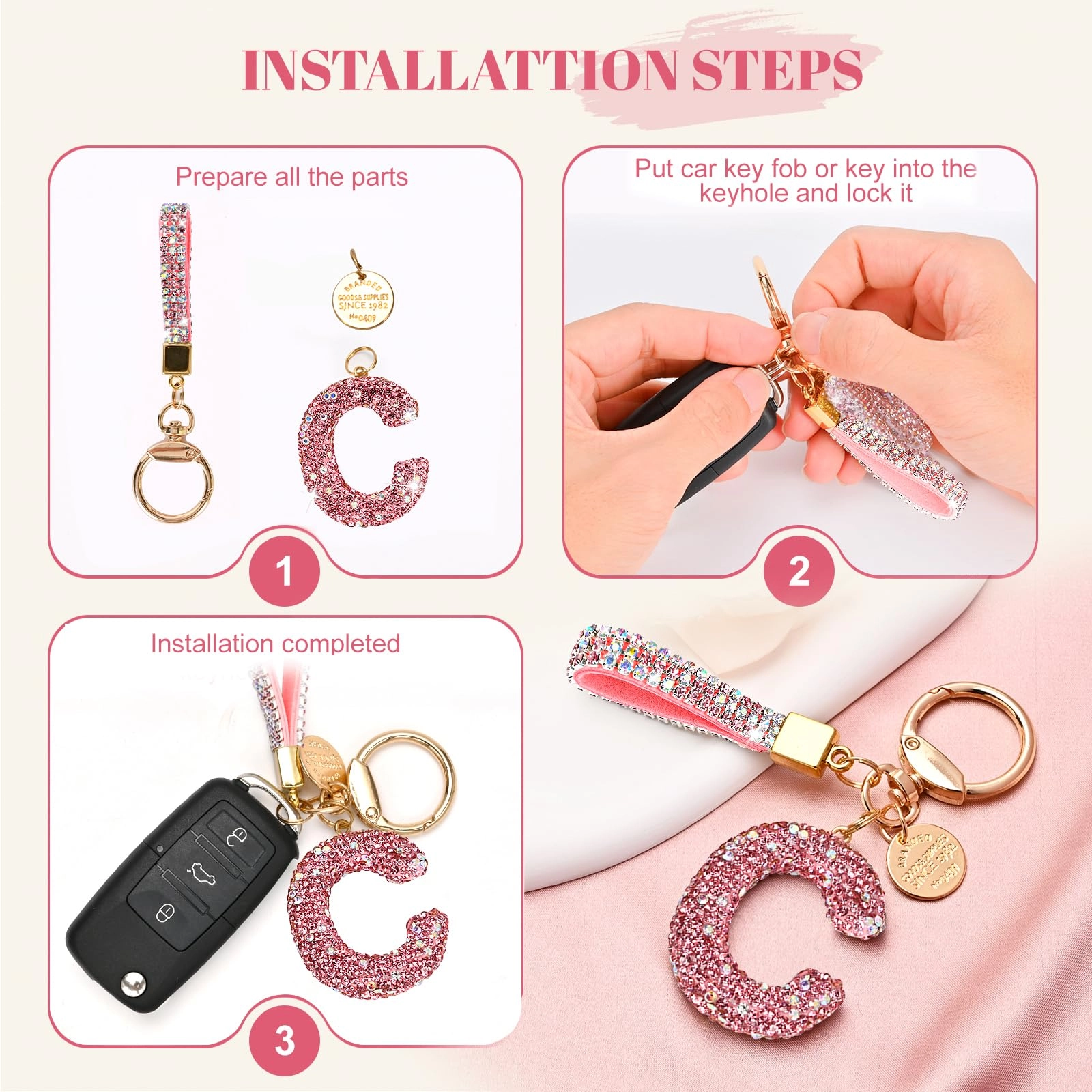 Initial Letter Keychain