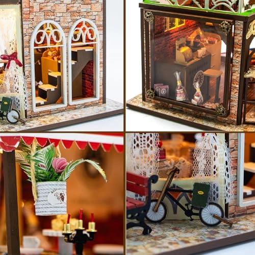 Miniature Wooden Dollhouse Furniture Kit - Creative Room 1:24