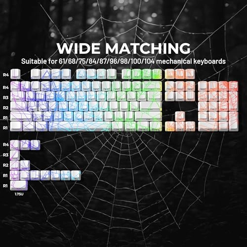 XVX Shine Through Keycaps - Side Print PBT 131 Keys