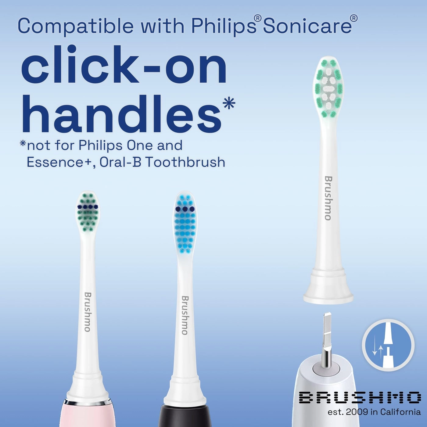 Replacement Toothbrush Heads - White 10 pc