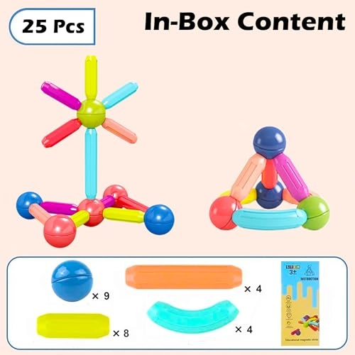 Magnetic Stick Blocks - 25 pcs