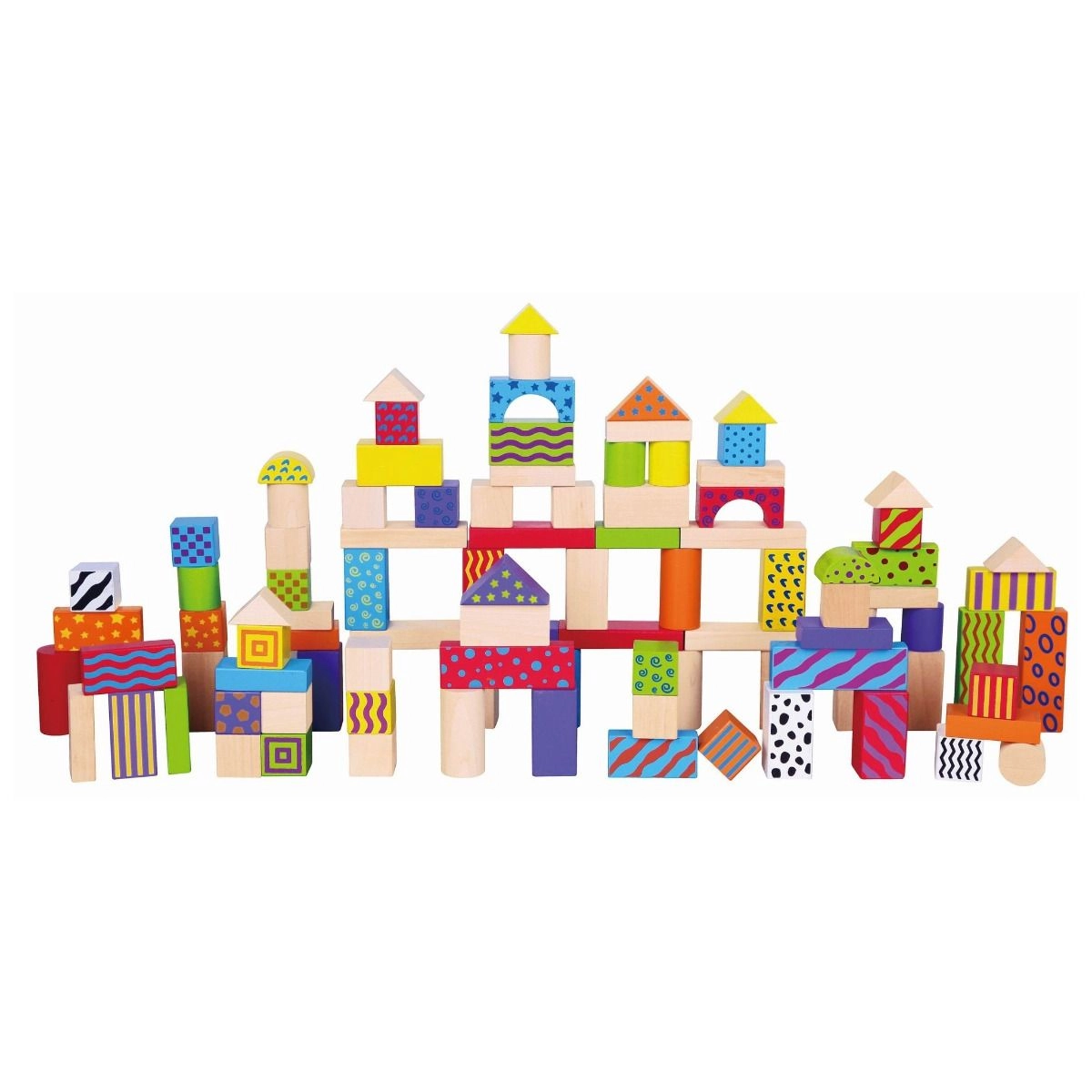 Wooden Blocks - 100pcs