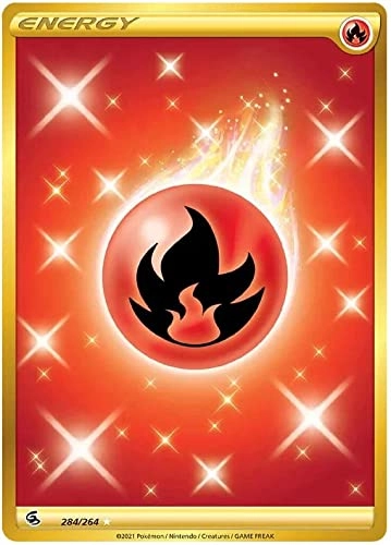 Pokémon Fire Energy 284/264 - SWSH Fusion Strike English + Toploader