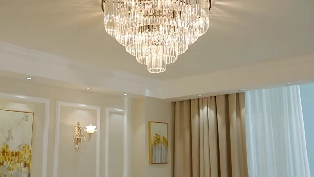 16 Lights Large Crystal Chandeliers - 3 Colors Temperature Adjustable