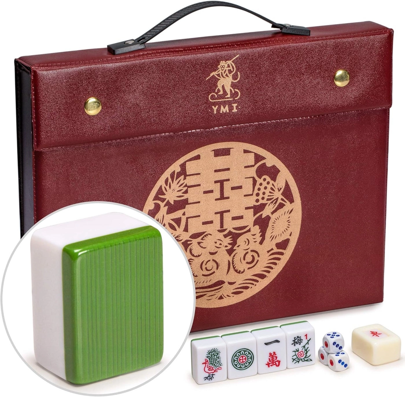 Yellow Mountain Imports Professional Chinese Mahjong Game Set - Standard Size 146 tiles