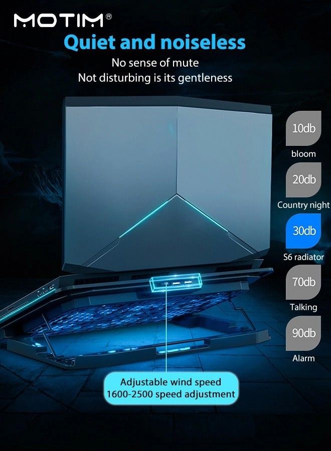 Laptop Cooling Pad - 6 Fans 12-17 Inch