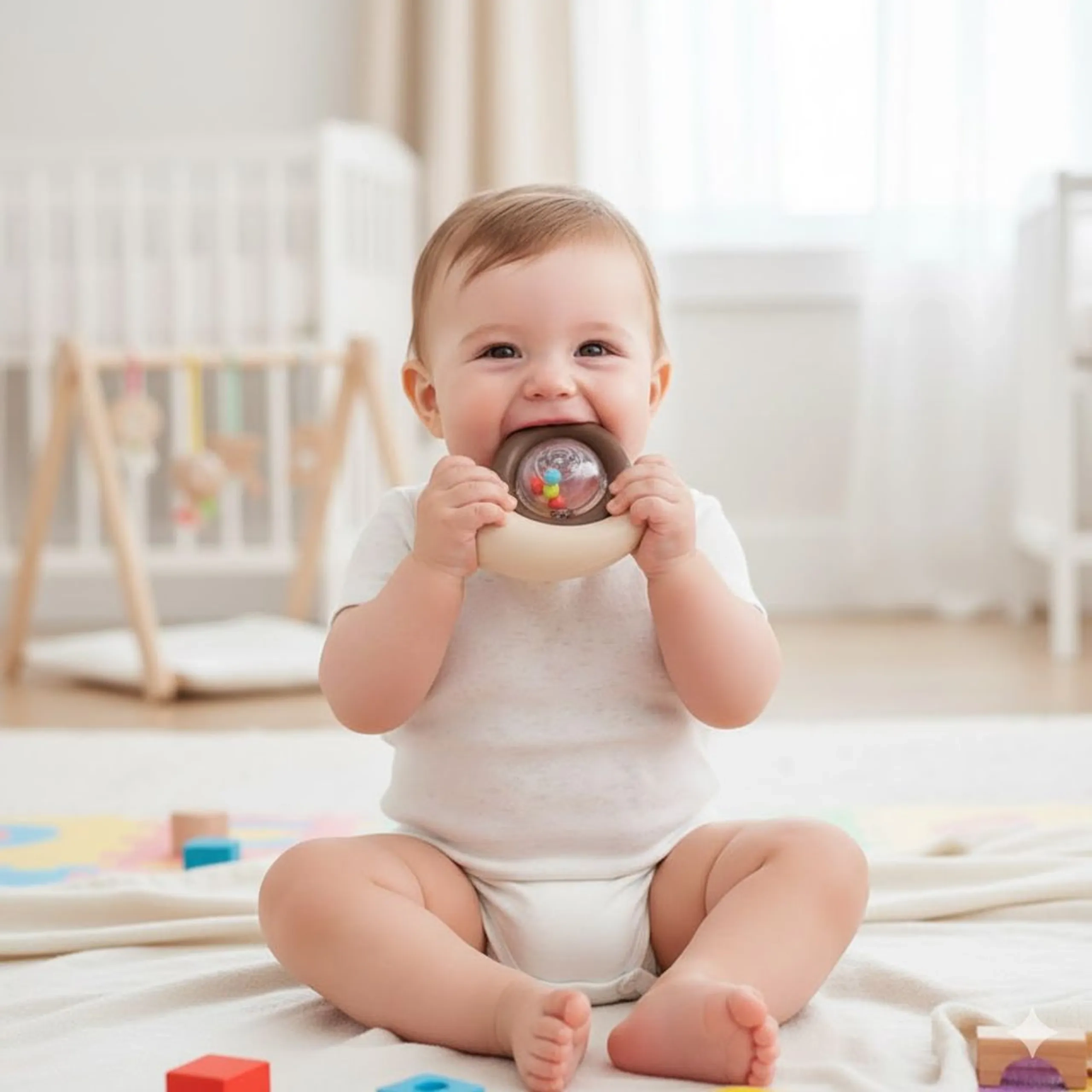 Baby Table Rattle Toy - Suitable for 0 month and above BPA-free, non-toxic materials