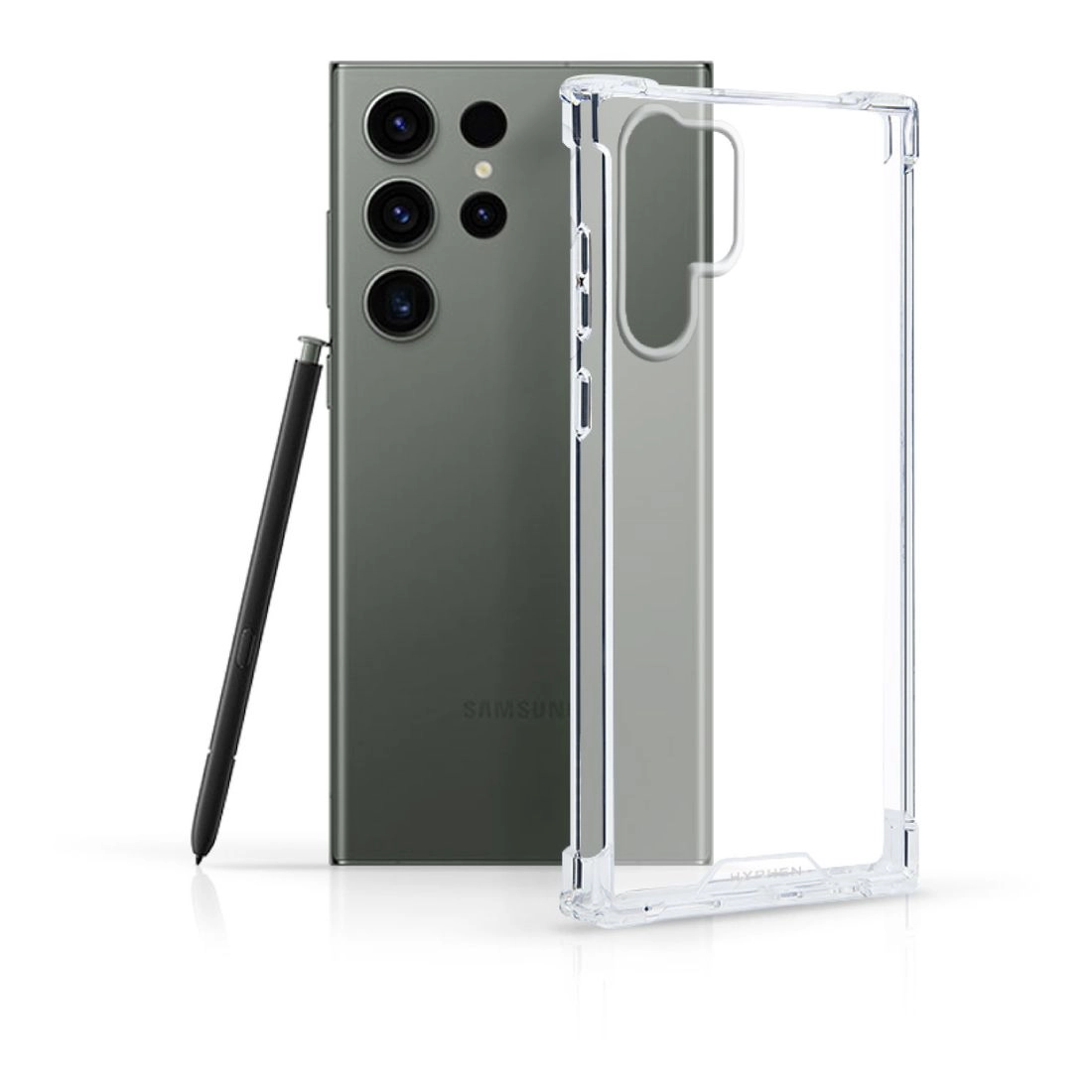 Hyphen Clear Drop Protection Case for Samsung Galaxy S23 Ultra