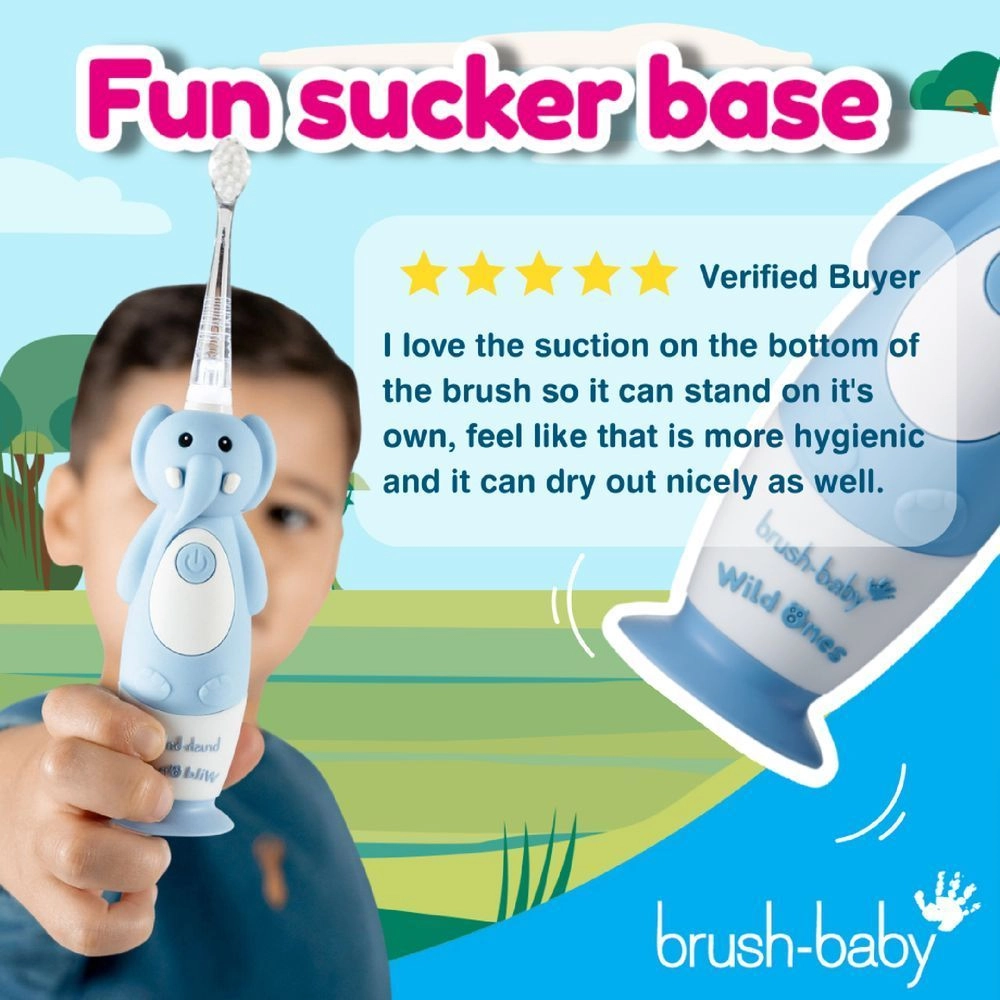 Wild Ones Koala Rechargeable Toothbrush - Light Blue