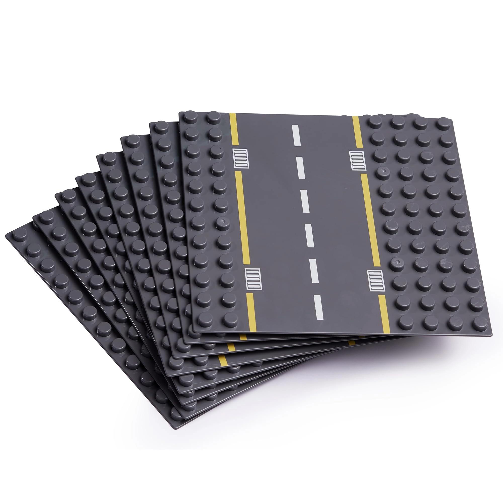 Apostrophe Games Road Building Block Base Plates - [Virgo] 8pcs