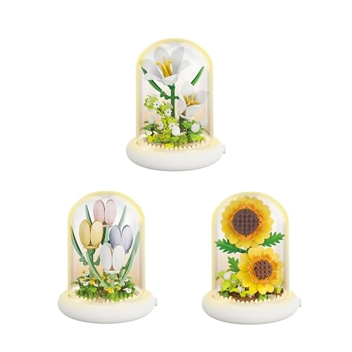 Botanical Flower Micro Blocks Set - Lily 600 pcs