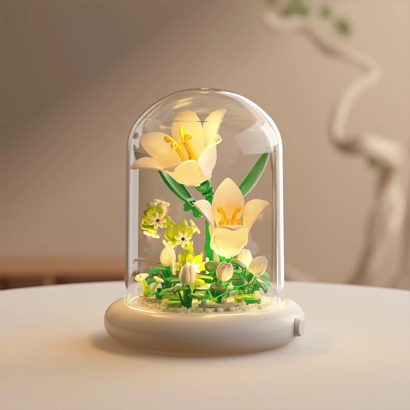 Botanical Flower Micro Blocks Set - Lily 600 pcs