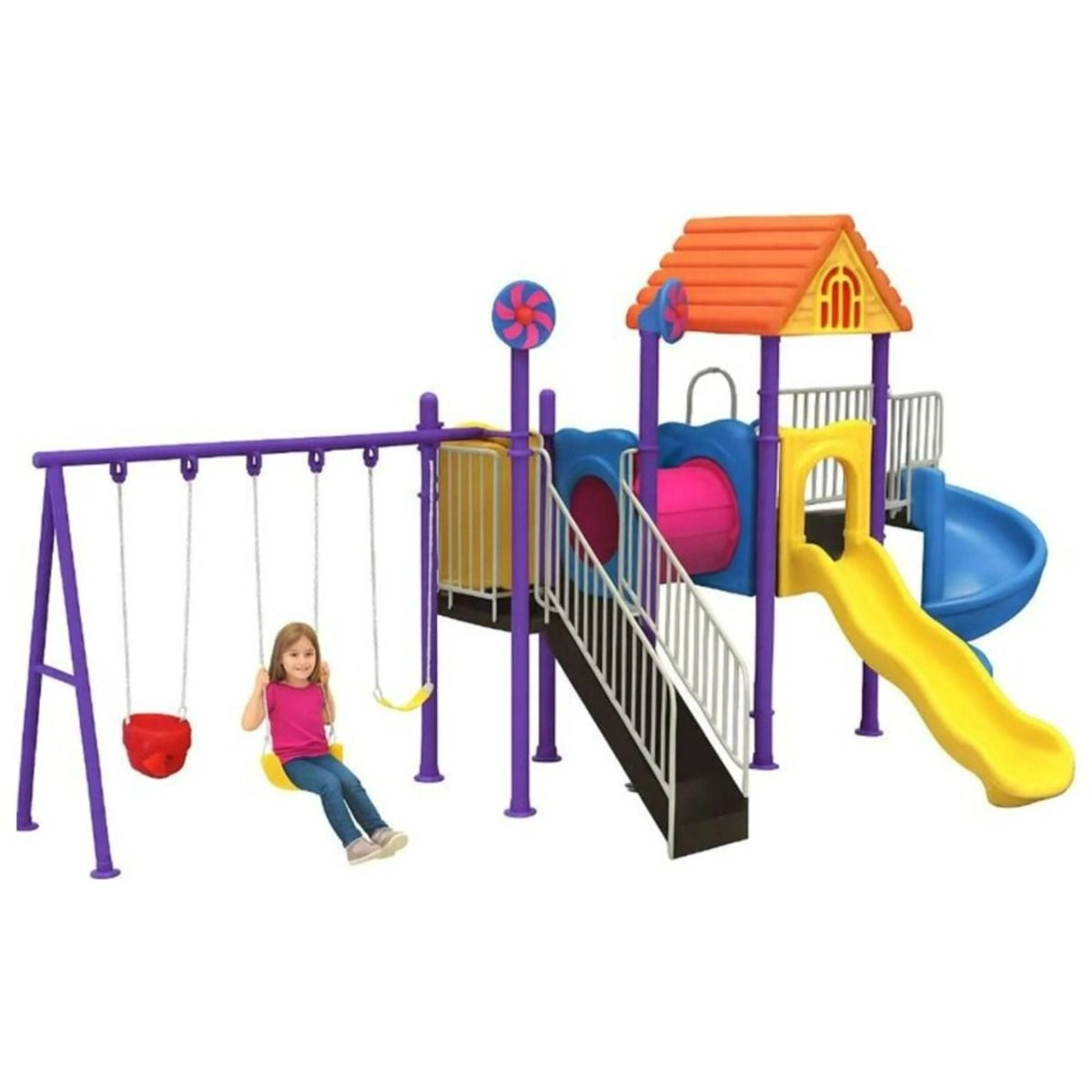 Gambol Kids Metal Outdoor Playsets - Multi Colour 2+