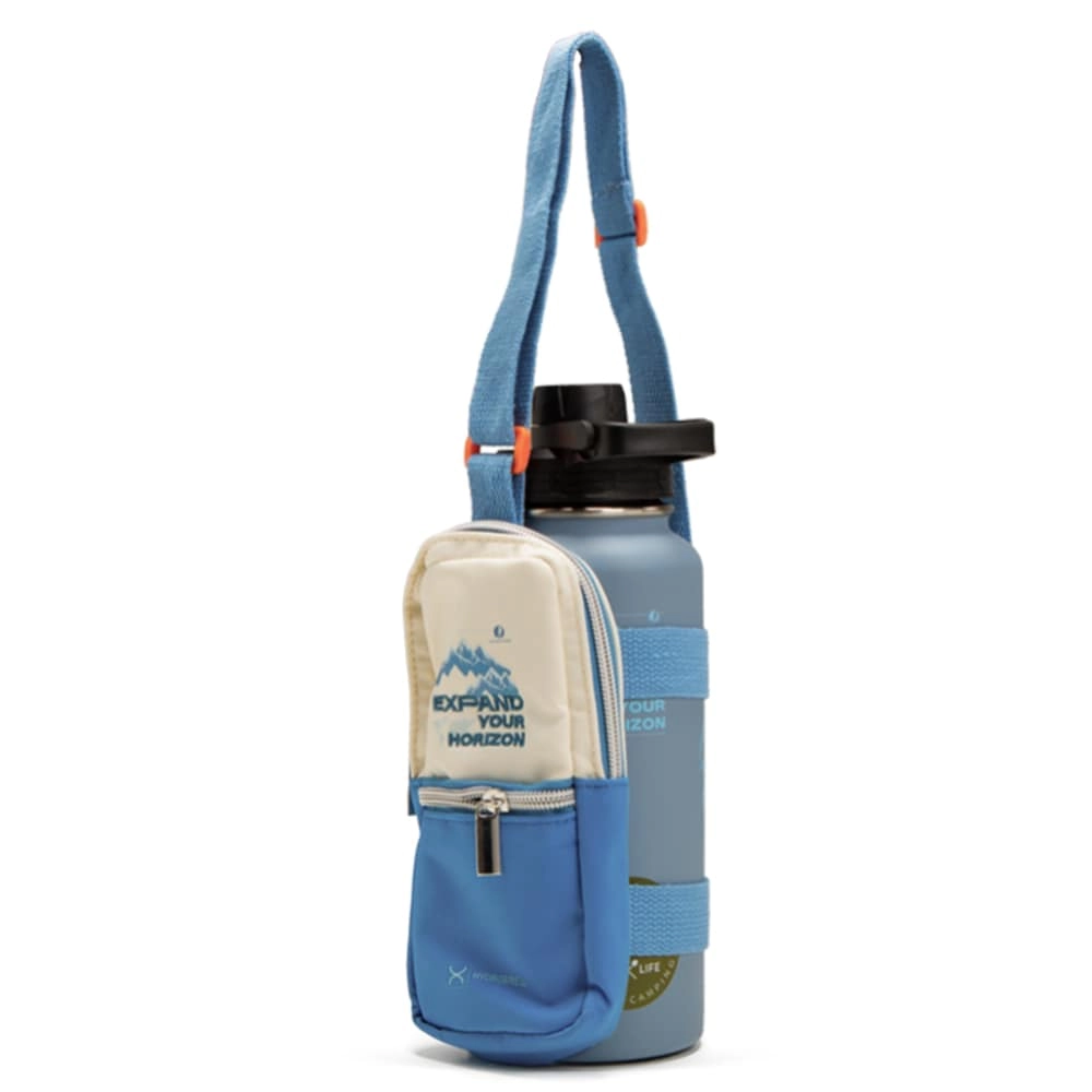 SAM BOX FZE Vacuum Insulated Travel Water Bottle w/ Sling Bag - 950ml