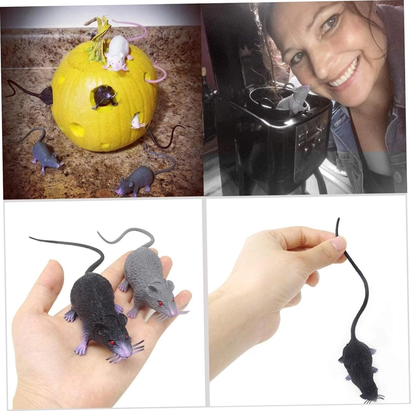 Fake Mouse - 90*48*38mm/7.48*1.89*1.1inch 6pcs