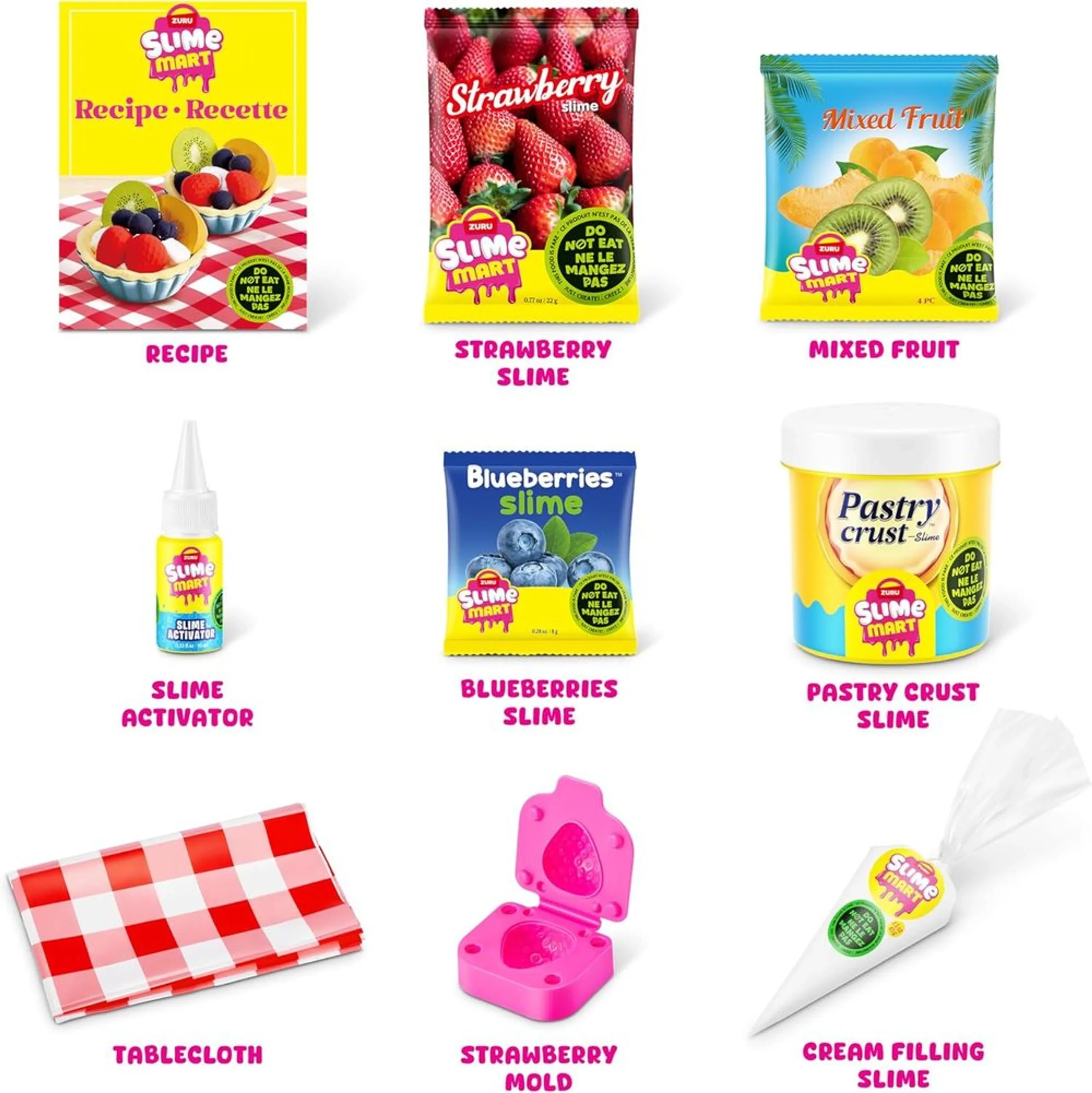 Slime Mart Fruit Tart Kit - 6+ years 10 pcs