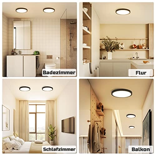 LED Bathroom Ceiling Light - 3000K No