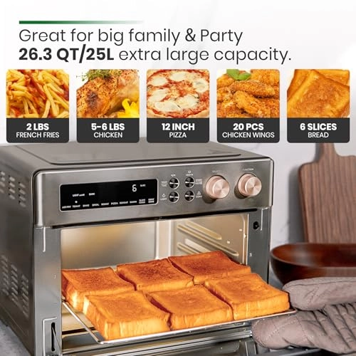 Infrared Heating Air Fryer Toaster Oven