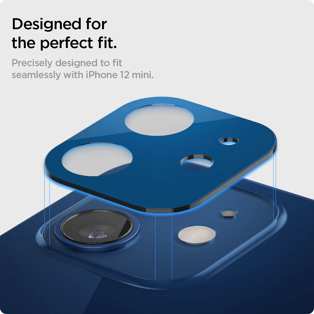Screen Protector + Camera Lens Protector for iPhone 12 Mini (2-Pack)