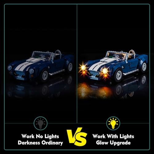 Light kit Compatible with Lego 10357 Shelby Cobra 427 S/C - Standard Version