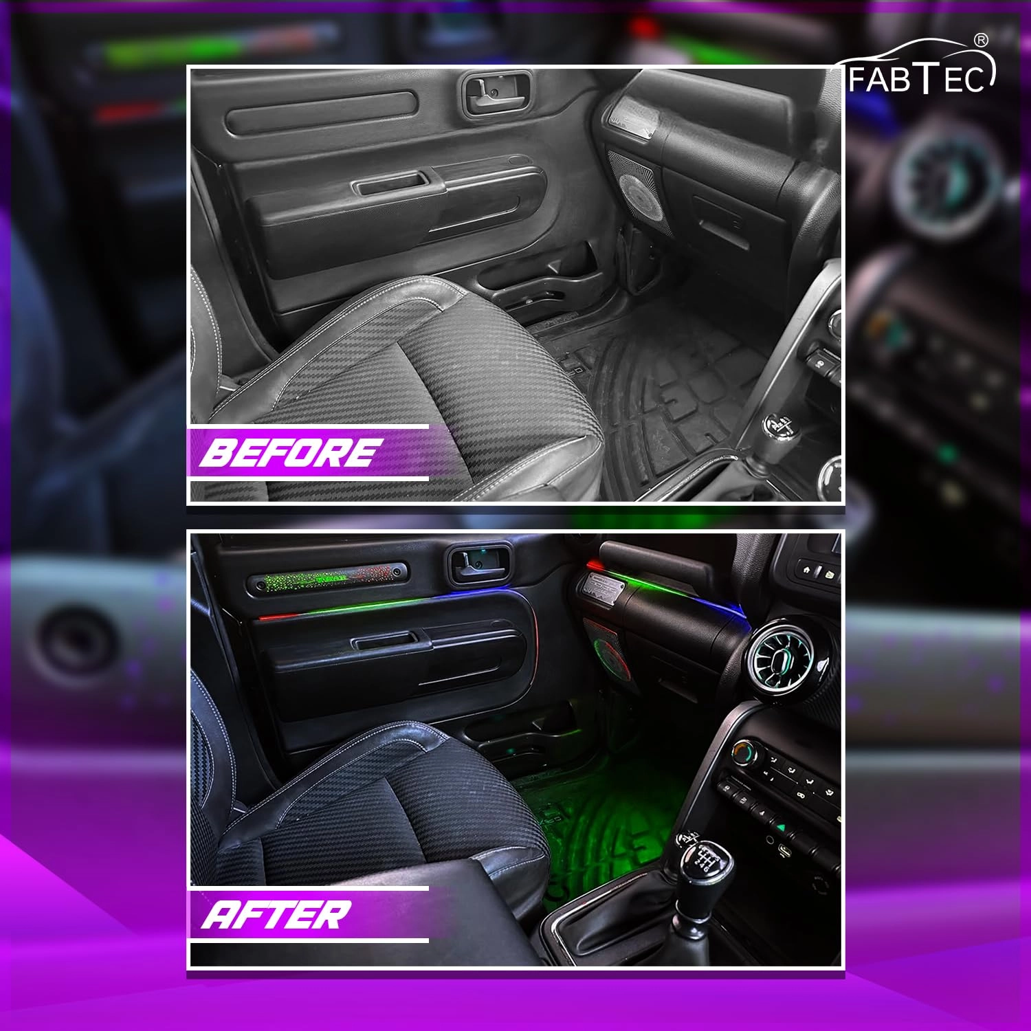 Thar Ambient Light - Car Interior Light Kit Multi Color