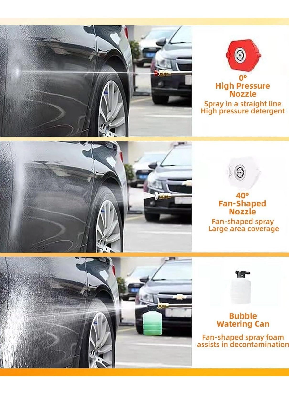 Portable Cordless High-Pressure Washer Gun - 48V Double Battery