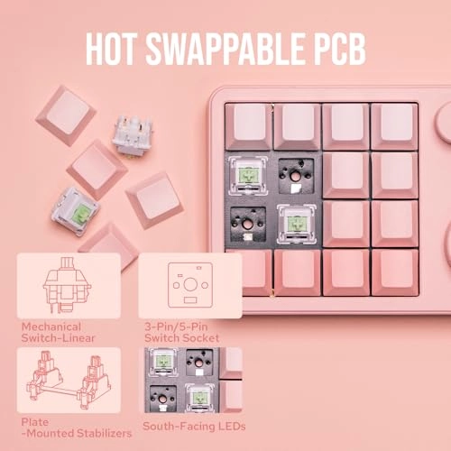 Cybrix 16 - 16 Keys 3 Knobs Hot-Swappable Type-C Wired