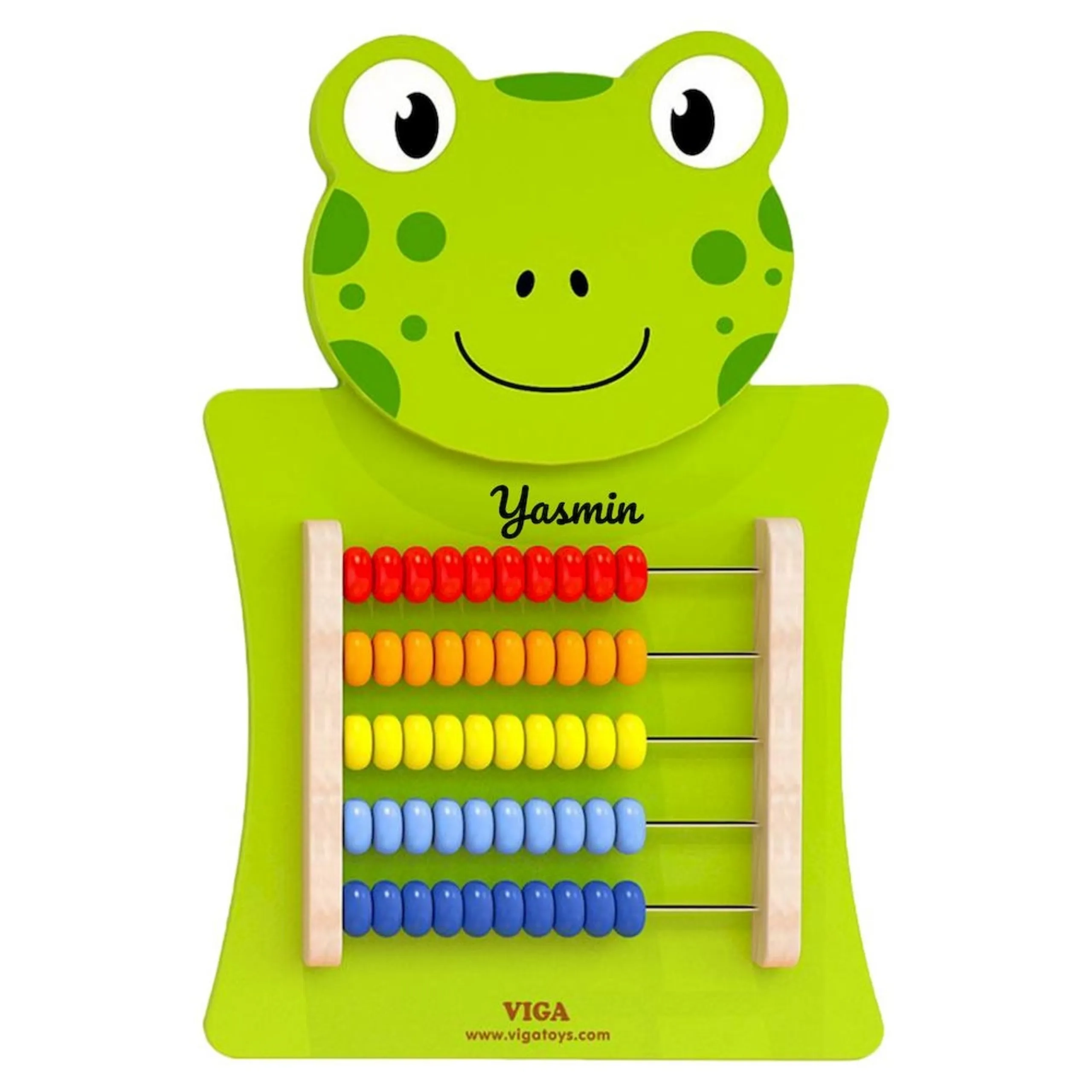 VIGA Animal Wall Toy Panels - Frog Abacus - Suitable for 3 years and above