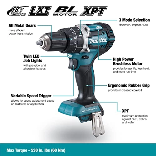 DHP484Z + DTD153Z - 3.0 Ah 18V