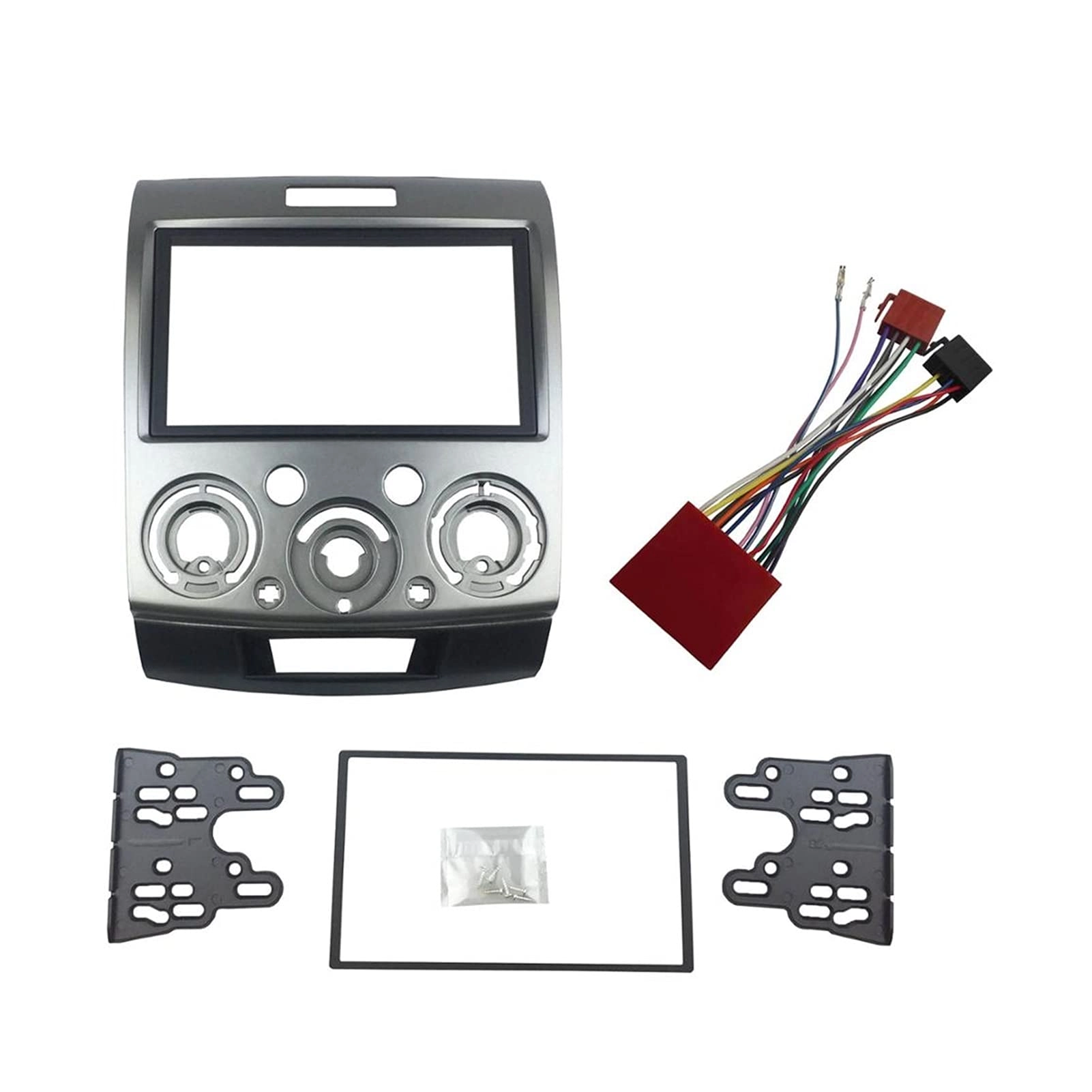 Double Din Stereo Panel Fascia - Everest 2006 up Ranger 2006-2010 BT-50 2006-2011