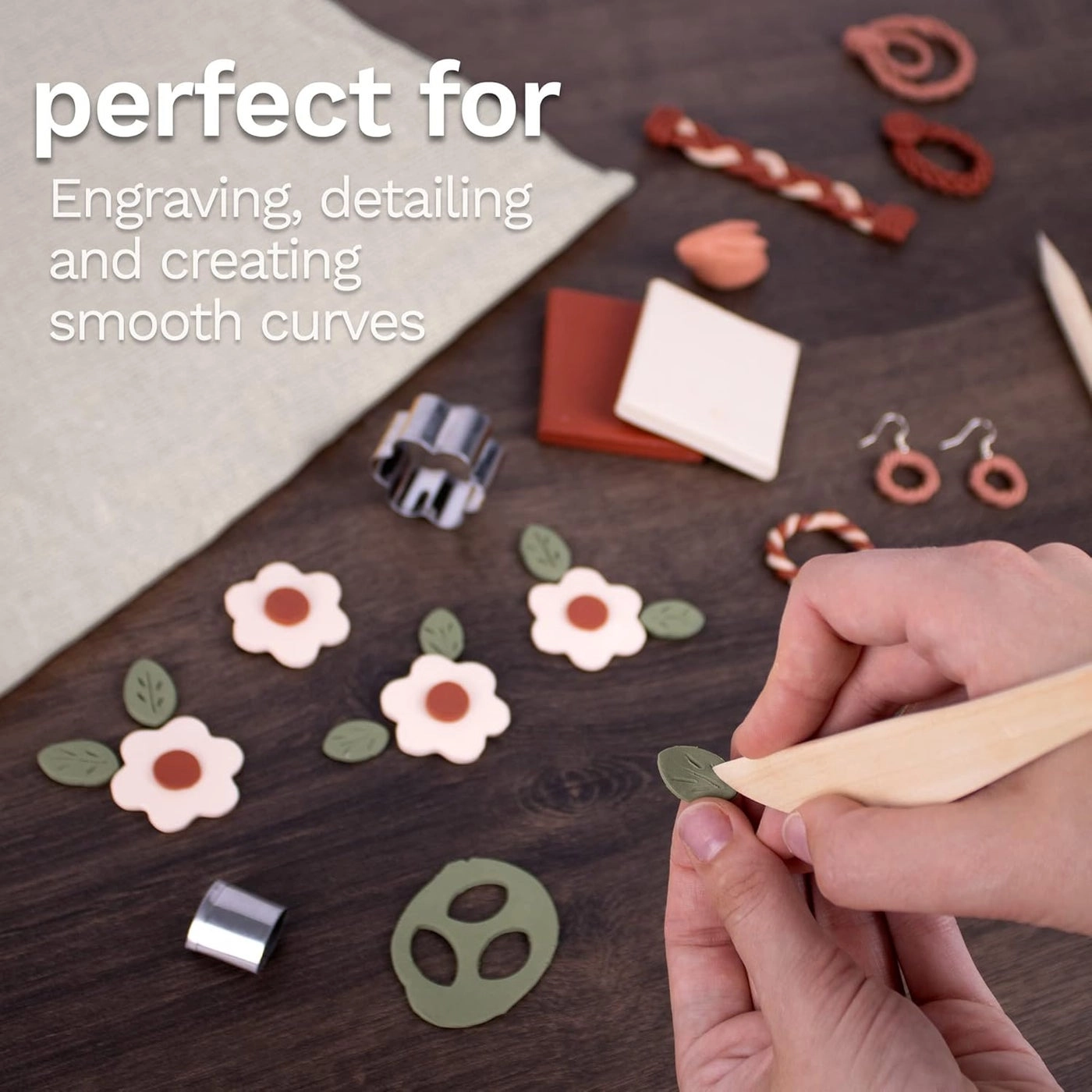 Modelling Clay Tools - hardwood 7-piece