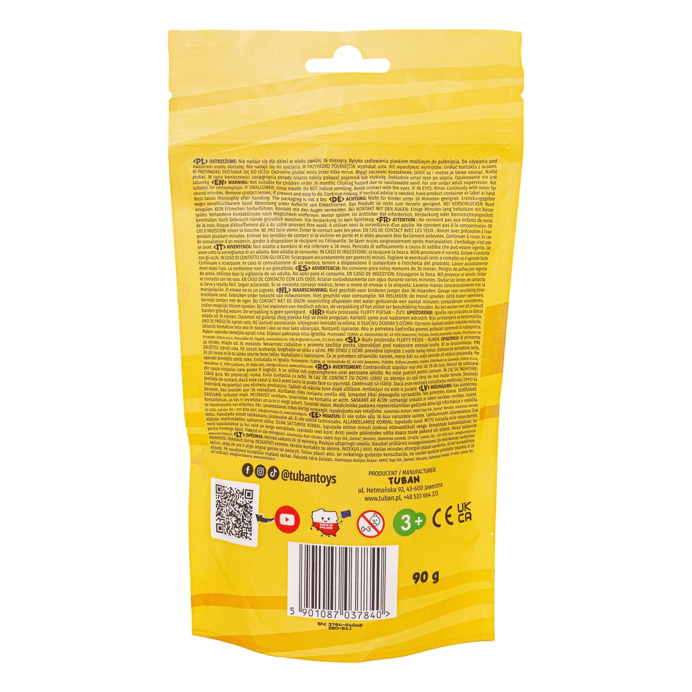 Fluffy Sand - 90g Yellow