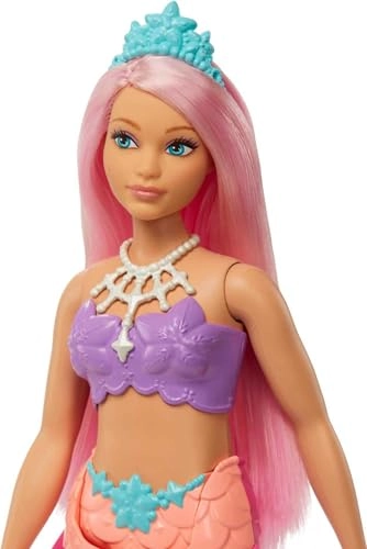 Barbie Dreamtopia Mermaid Doll - Curvy Pink Hair Ages 3+