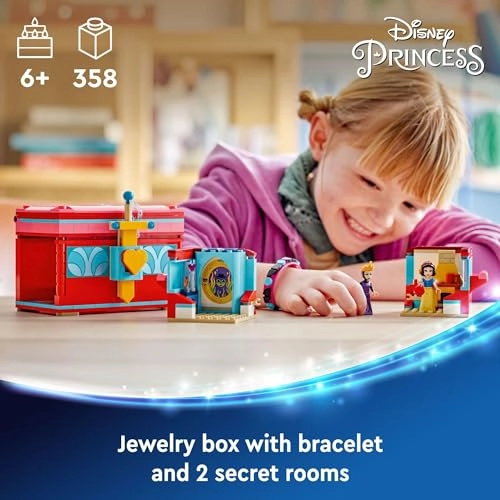 Disney LEGO Snow White Jewelry Box (43276) - Princess Toy for Kids