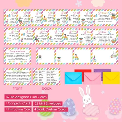 Easter Hunt Game - 15 years and up 22 pieces