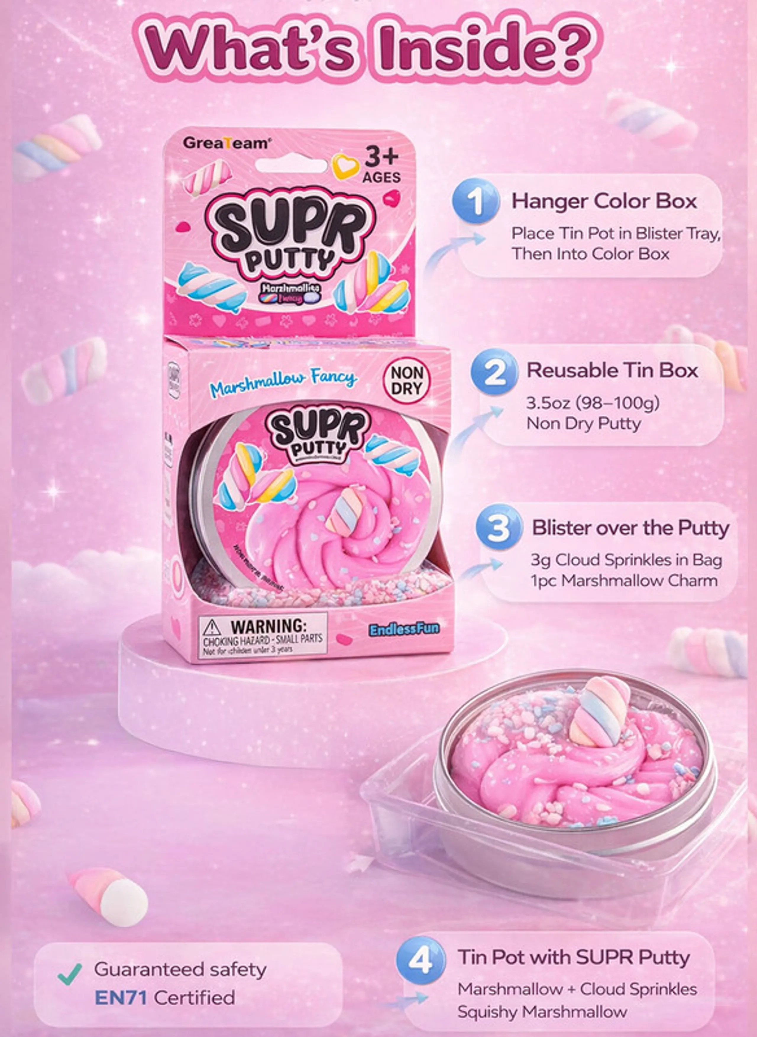Super Putty Marshmallow Fancy - 3+ years