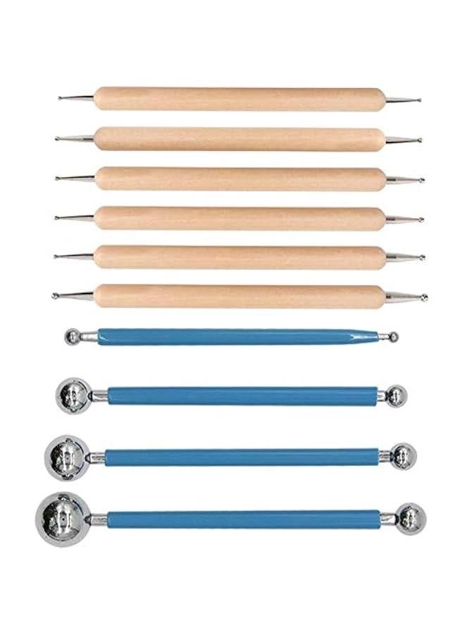 Arabest Dotting Tools Ball Styluses - Wooden 10pcs