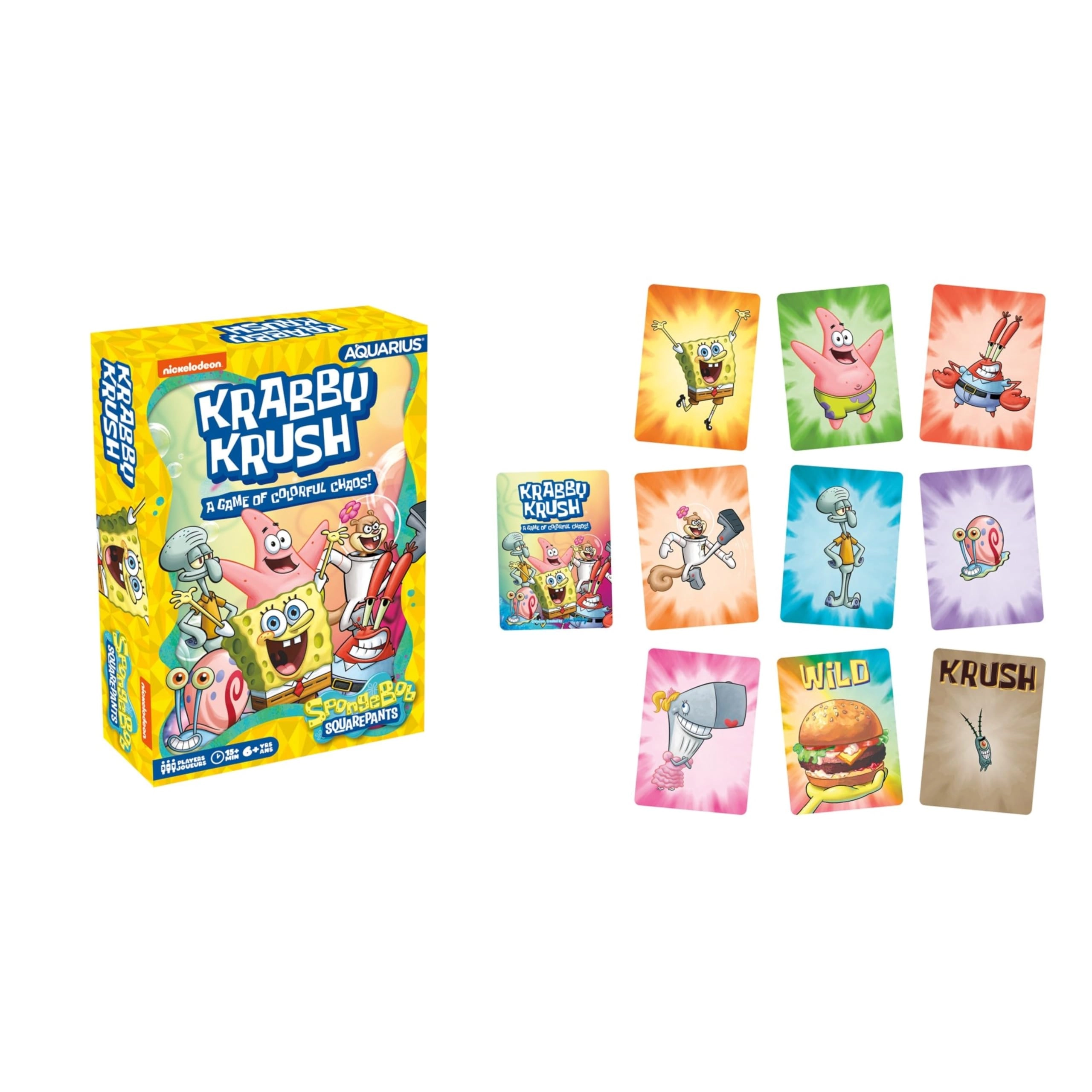 Aquarius SpongeBob Krabby Krush - Card Game