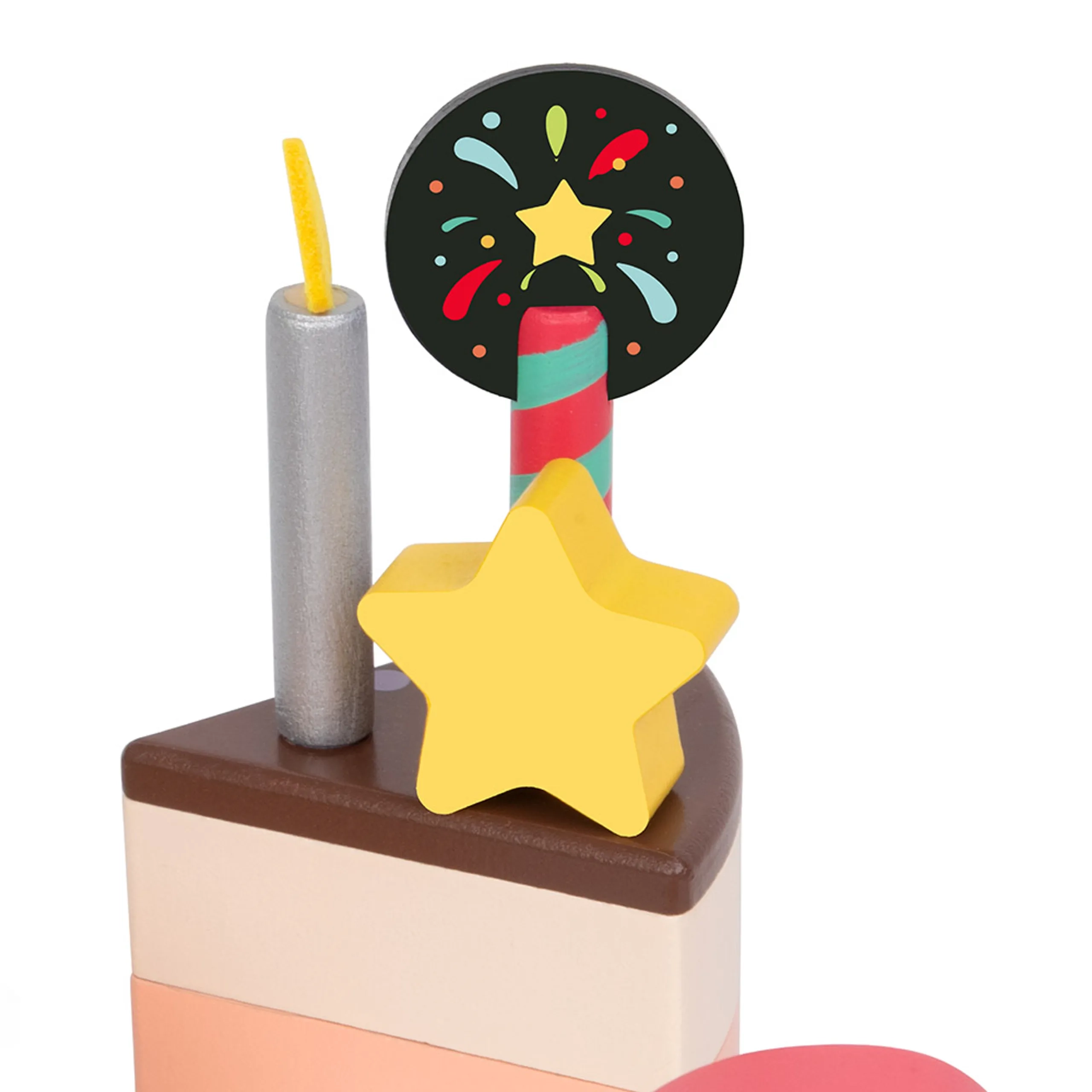 Wooden Chocolate Cake - 19 pcs (30284065-CIHL-50635)