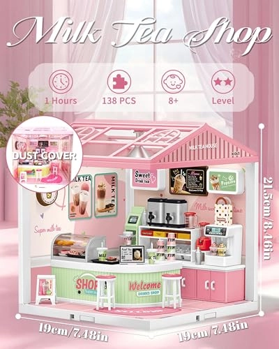 DIY Miniature House Kit - Vintage Coffee Shop