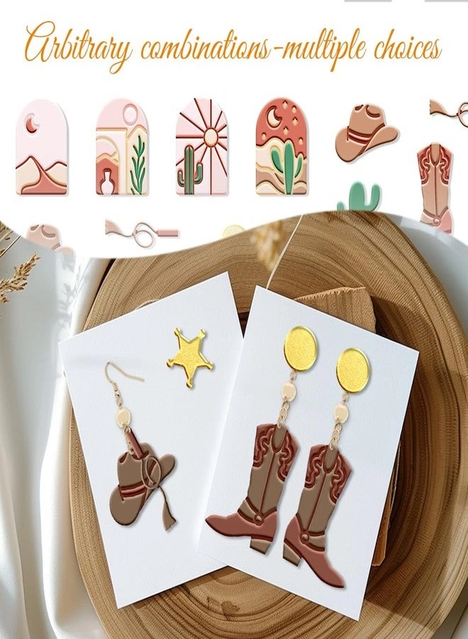 Western Cowboy Polymer Clay Cutters - 13 Pcs Earring