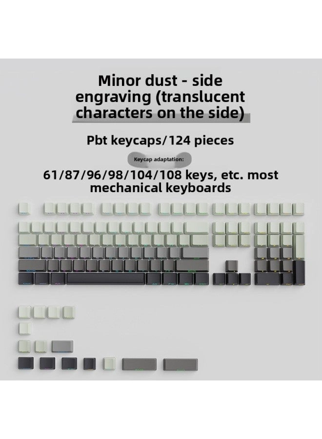 Generic 130 Plus Key PBT MDA Profile Keycaps - QWERTY AZERTY