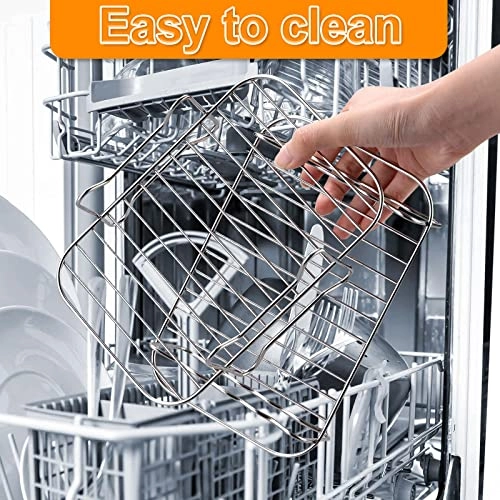 Air Fryer Racks - Stainless Steel, Plastic, Silicone 4 Pcs