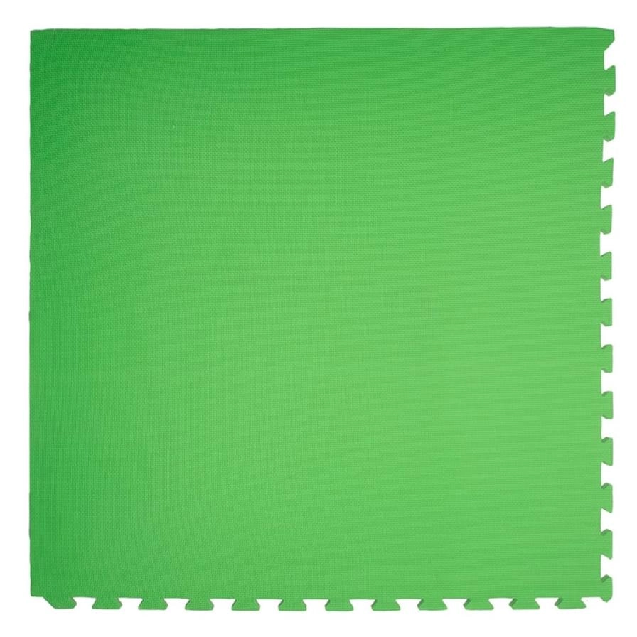 Tinyann Interlocking Foam Activity Mat - 100 x 100 x 2 cm Green