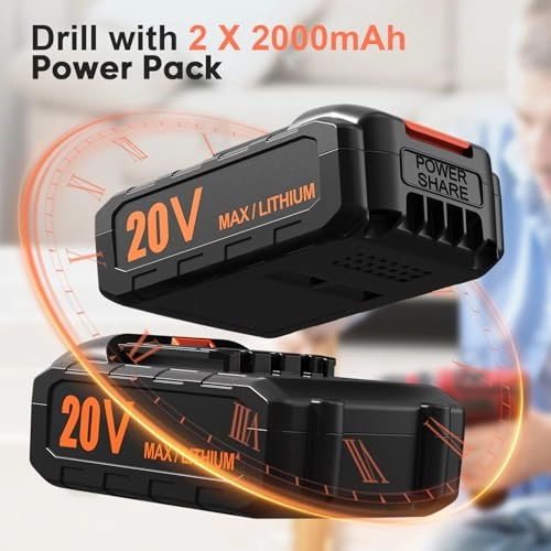 Cordless Drill Set - 20 Volts